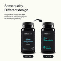 Zinc Bisglycinate, 400 Vegan Tablets | Antioxidant, Supports the Immune System, Skin, Hair and Eyesight | Vegan | Zenement