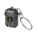 Vola Portable Collapsible Nail Clipper Travel Foldable Stainless Steel Keychain Bright Black
