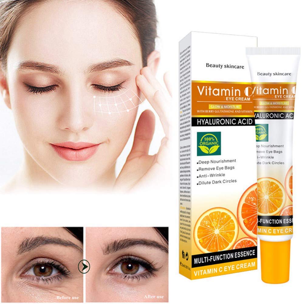 DISAAR BEAUTY Eye Whitening Cream Anti-Wrinkle Delute Dark Circles Hyaluronic Acid Vitamin С Anti Ageing 100% Organic 25 ml