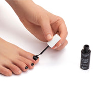 PODERM - FUNGAL NAIL INFECTIONS - Black nail varnish TEA TREE - Prevention & Treatment of Nails Yellowed/Damaged by FUNGAL INFECTIONS - TREATS & COLOURS - foot/hand treatment - Swiss Made
