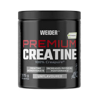 Weider Premium Creatine (375g) UnFlavoured. 100% Pure Creatine Monohydrate Creapure, No Sugar, no additives, Vegan, Increases Physical Performance (110 Servings)