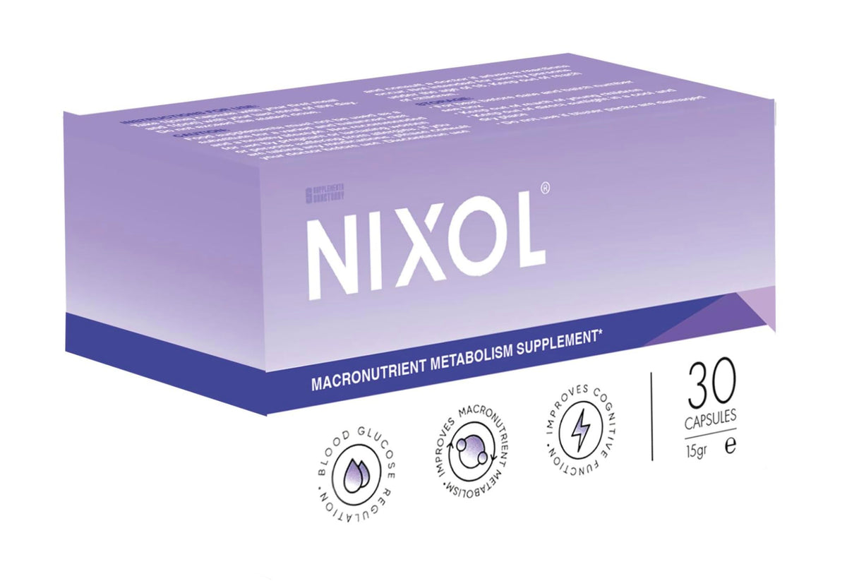 Supplements Sanctuary Nixol Macronutrient Metabolism Supplement | with Chromium, Guarana, ACV, L-Glutamine, 30 Capsules