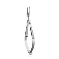 BORO Trade Cuticle Scissors Extra Fine Curved Grooming Shears Professional Precise Pointed Tip for Eyebrow Eyelash Trim Nail and Dry Skin Grooming Scissor Beauty Scissors for Manicure Pedicure Women Men(Silver)
