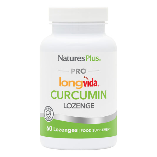 Nature's Plus NaturesPlus PRO Longvida Curcumin Lozenge - 500 Mg Turmeric Extract Supplement per Lozenge - Superior Absorption, Prolonged Action - Vegan, Gluten Free - 60 Lozenges