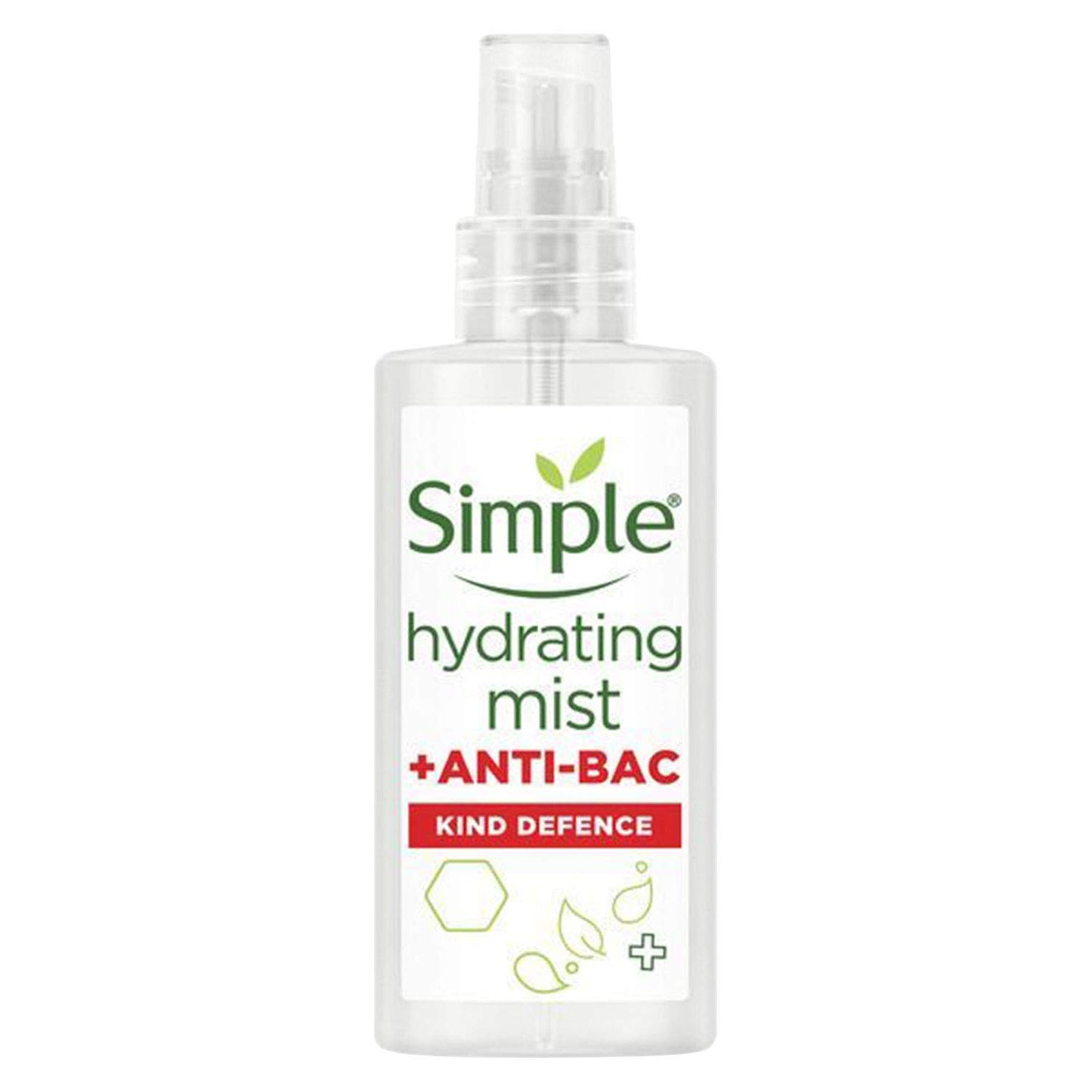 Simple Kind Defence +ANTI-BAC Hydrating Mist Protection, 125 ml