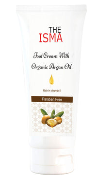 THE ISMA Foot Cream for Renewing Extremely Dry, Rough and Bumpy Feet, Moisturise and Protect Feet, Contain Organic Argan Oil with Vitamin E, 100ml