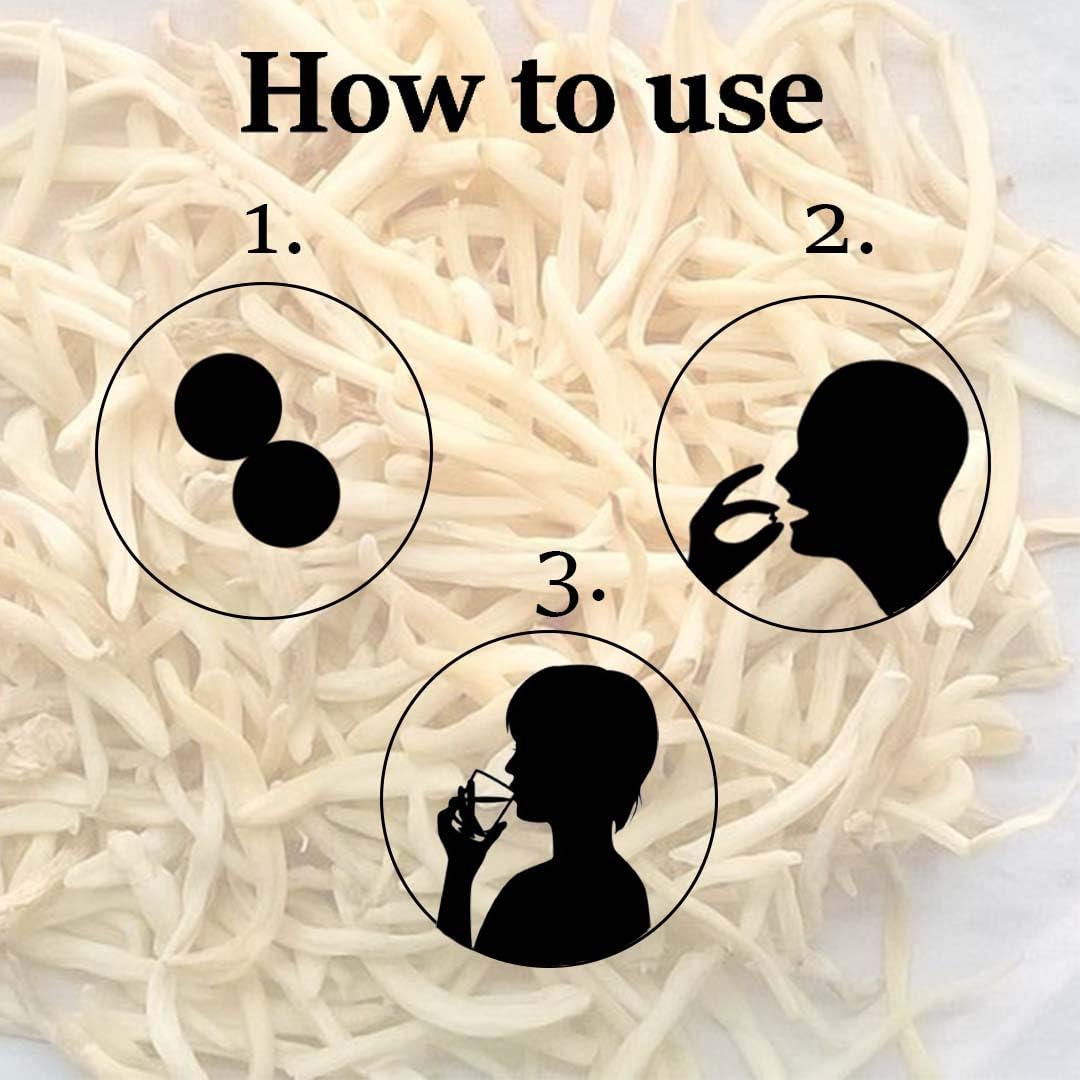 Safed Musli Tablets by mi Nature| | Pure & Natural herb | Free from Chemical & Preservative| Plant Based Gluten Free |90 Tablet, 45 Days Supply 1000mg