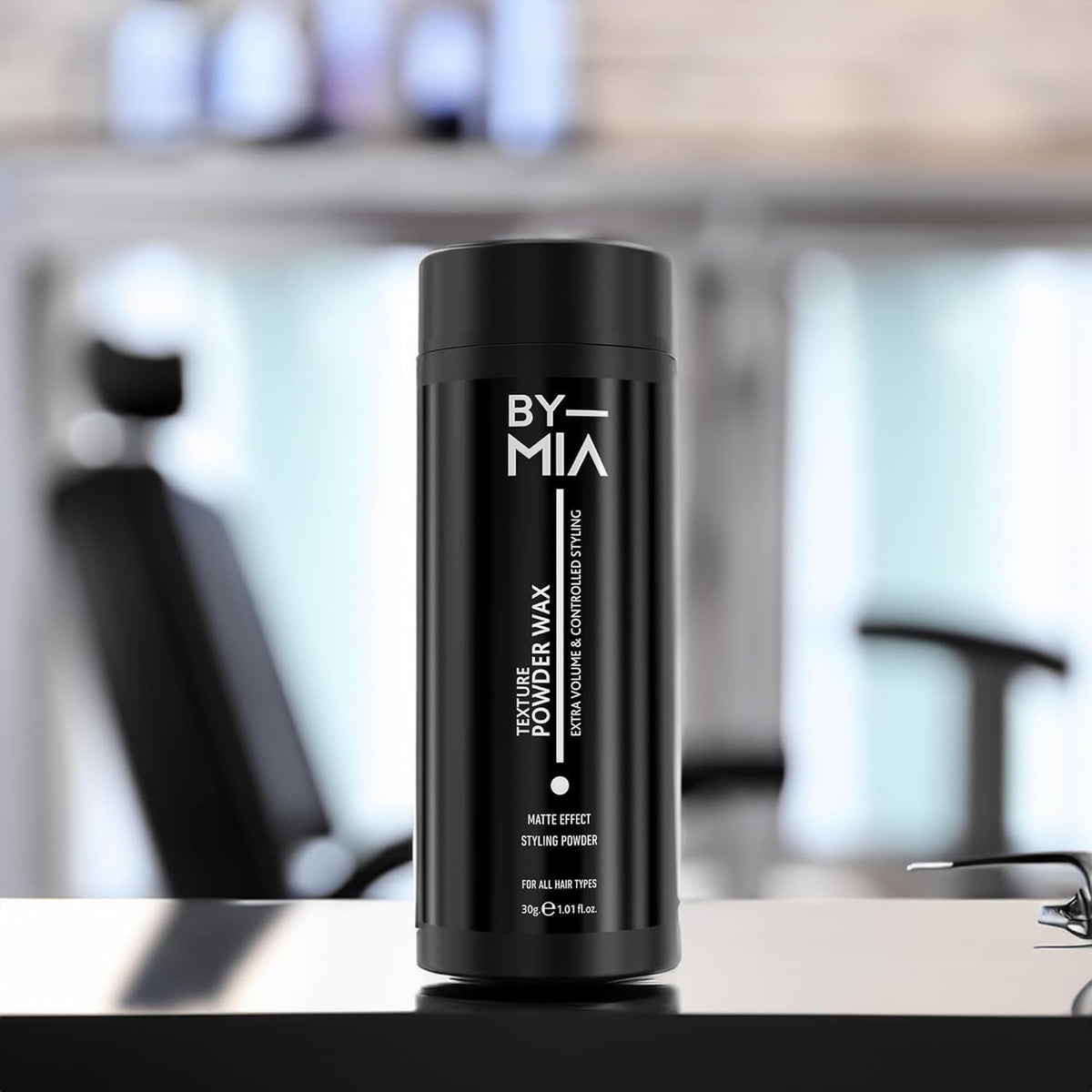 BY MIA Hair Powder Wax for Men 30g | Instant Volume and Matte Finish | Texturizing Styling Powder | Strong Hold | Travel Size | UK Brand