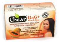 Chear G&C+ Papaya Skin Lightening Brightening Exfoliating Soap 150g - with natural bio vegetal activator