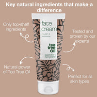 Australian Bodycare Face Cream 100ml - Moisturiser spot treatment, pimple, oily, acne prone skin. Tea Tree Cream Face Moisturiser. Spot Cream and anti blemish moisturiser. 100% Natural Tea Tree Oil.