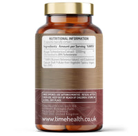 Time Health New: Turkesterone - 120 Capsules / 40 Day Supply - Double Strength 20% Standardised - 1200mg - Muscle Growth & Recovery - Athletic Performance - Ajuga Turkestanica Extract - UK Made - GMP