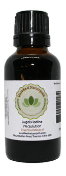 Qualified Naturopath - Professional Practitioner Products Lugols Iodine Solution 7% - 30ml - with Dripper/Dropper Top