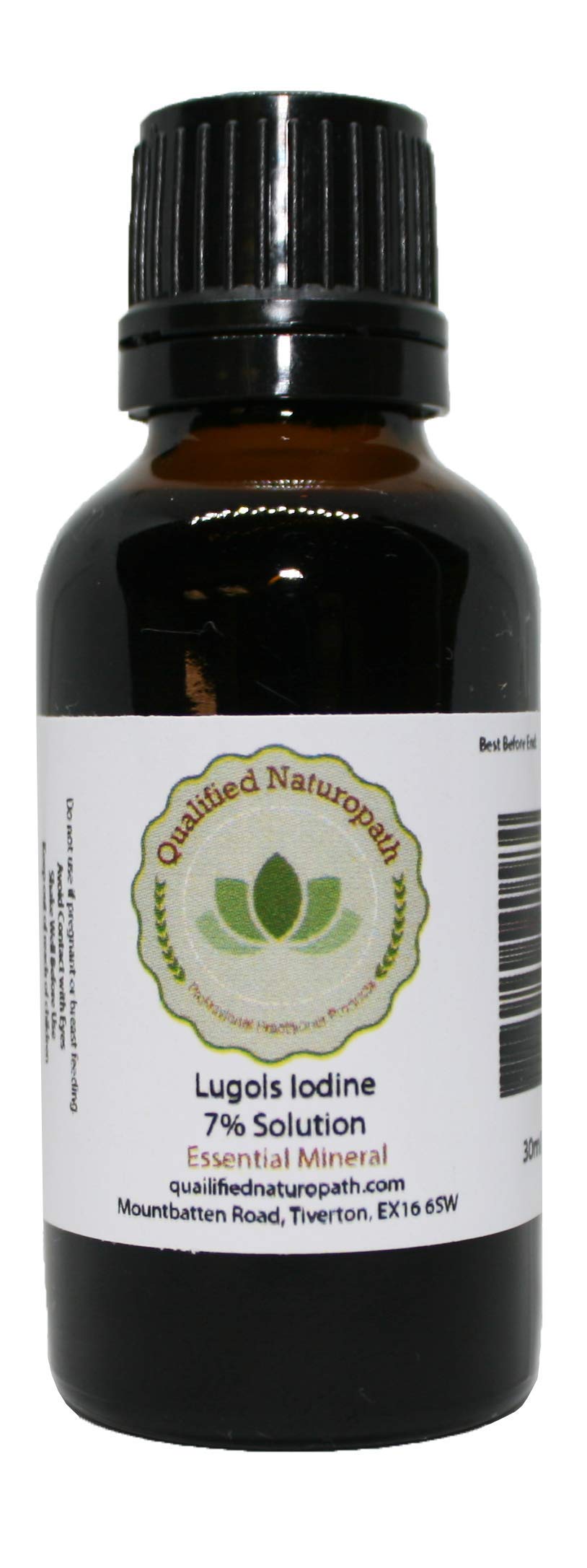 Qualified Naturopath - Professional Practitioner Products Lugols Iodine Solution 7% - 30ml - with Dripper/Dropper Top