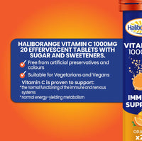 Haliborange Seven Seas Effervescent Vitamin C Tablets, Orange, 20 count