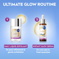 NIVEA Luminous 630 Instant Skin Glow Daily Liquid Exfoliant 100ml, Peeling Face Exfoliator with 4% AHA & 1% PHA, Face Exfoliating Hyperpigmentation Treatment, No Rinse Needed