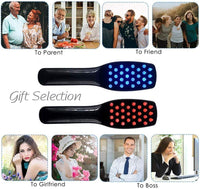 MO-UK Thanksgiving Gifts Phototherapy Scalp Massager Comb for Hair Growth,Hair Regrowth Brush for Him Gifts,Anti Hair Loss Head Care Electric Massage Comb Brush with USB Rechargeable