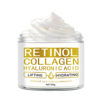 ThamGlow Retinol Face Cream with Hyaluronic Acid, Collagen & Vitamins B5, C, E – Anti Wrinkle & Anti Ageing Moisturiser – Dark Spot Corrector Facial Care