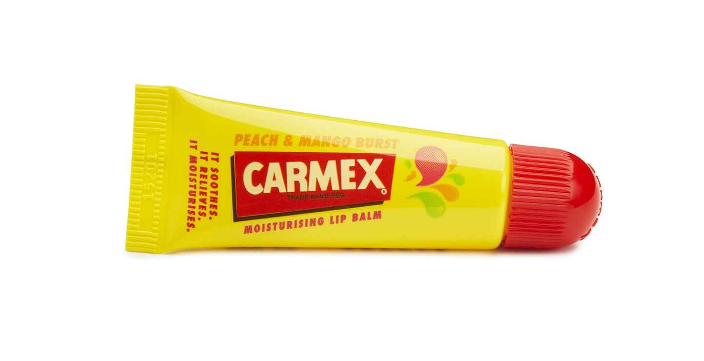 Carmex Lip Balm Peach & Mango Burst Tube 10g