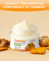 Turmeric Face Cream, Brightening Face Cream for Radiant&Glowing Skin,Dark Spot Corrector Age Spot Remover,Anti Aging,Natural Turmeric Cream Skin Care,Vitamin C Moisturiser for Face