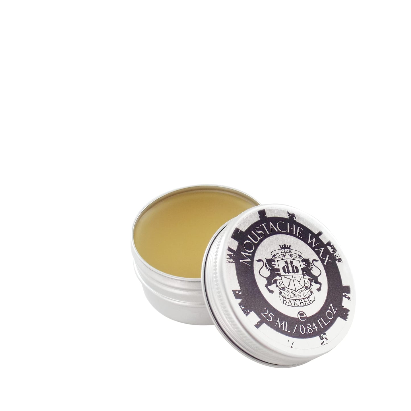 Dear Barber Moustache Wax, Flexible, Easy Styling Strong Hold, Protects Skin Conditions Hair, Keep Hold All Day, 25ml