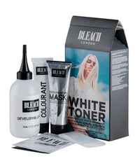 (2 PACK) Bleach London NO BLEACH Bleach Kit LIGHTENS HAIR upto 5 LEVELS NO BLEACH & Bleach London White Toner Kit