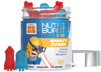 Nutriburst Minions Mighty Bones Vitamins for Kids - Chewable Vitamin D3 + Calcium Gummies for Healthy Bone Development - Vegan + Sugar Free - Fruity Flavour - 60 Gummies