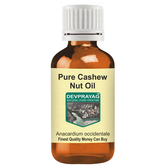 DEVPRAYAG Devprayag Pure Cashew Nut Oil (Anacardium occidentale) Natural Therapeutic Grade 10ml (0.33 oz)