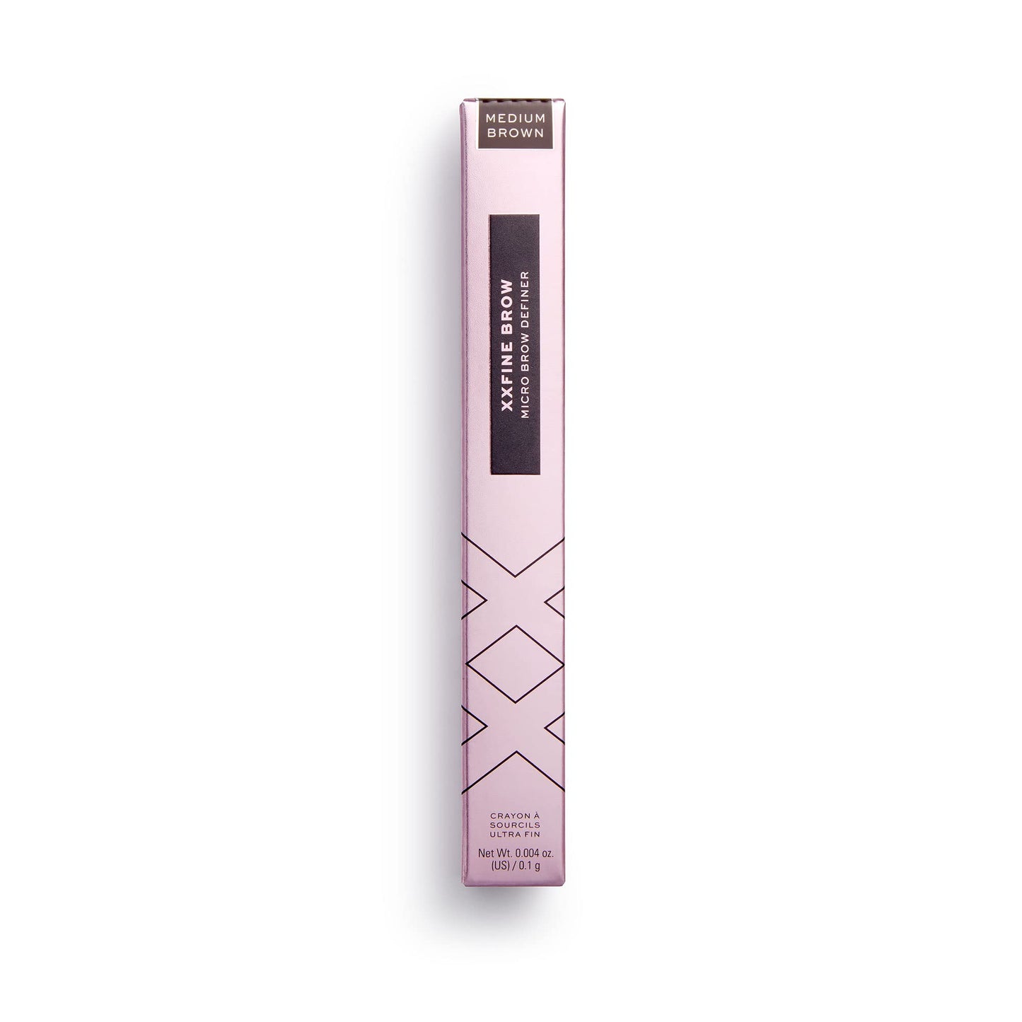 Revolution Beauty London XX, Xxfine Micro Brow, Brow Pencil, Medium Brown, 0.1g