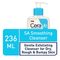 CeraVe SA Smoothing Face and Body Cleanser for Dry, Rough and Bumpy Skin 236ml with Salicylic Acid