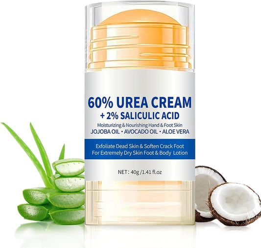 KoolShiro Urea Cream 60% for Feet, 2025 New Maximum Strength Foot Cream for Dry Cracked Skin and Feet, Urea Foot Cream, Foot Moisturiser, Repairing Creams for Heels, Knees, Elbows & Hands