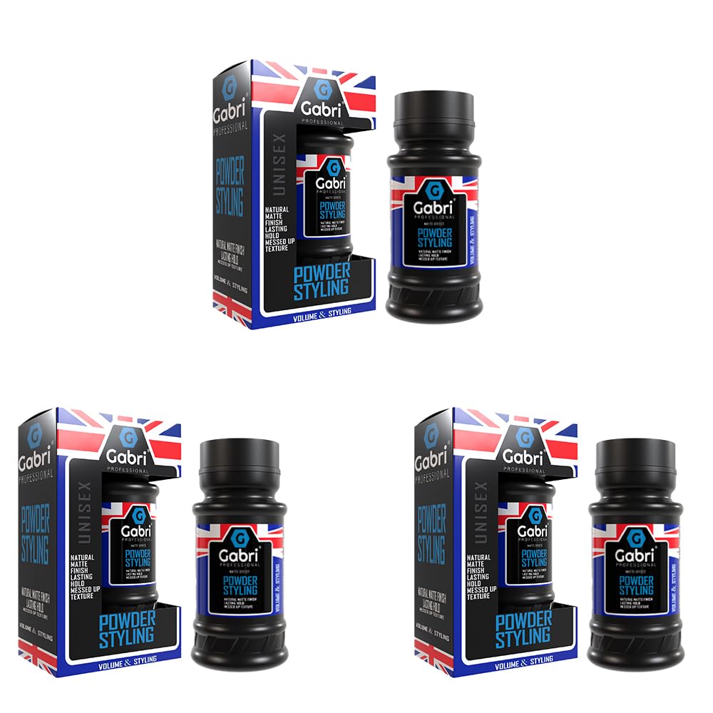 G Gabri Gabri Texture Powder 21g (Pack of 3), Hair Styling Powder, Hair Powder Men, Volumizing & Flexible Hold Texturizing Dust Volume Styling