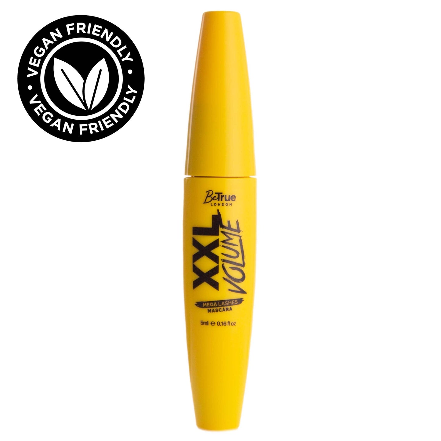 BeTrue London XXL Volume Mega Lashes Vegan Mascara - Gentle, Contains Vitamin E, Fragrance & Paraben Free - Made in the UK (XXL Volume)