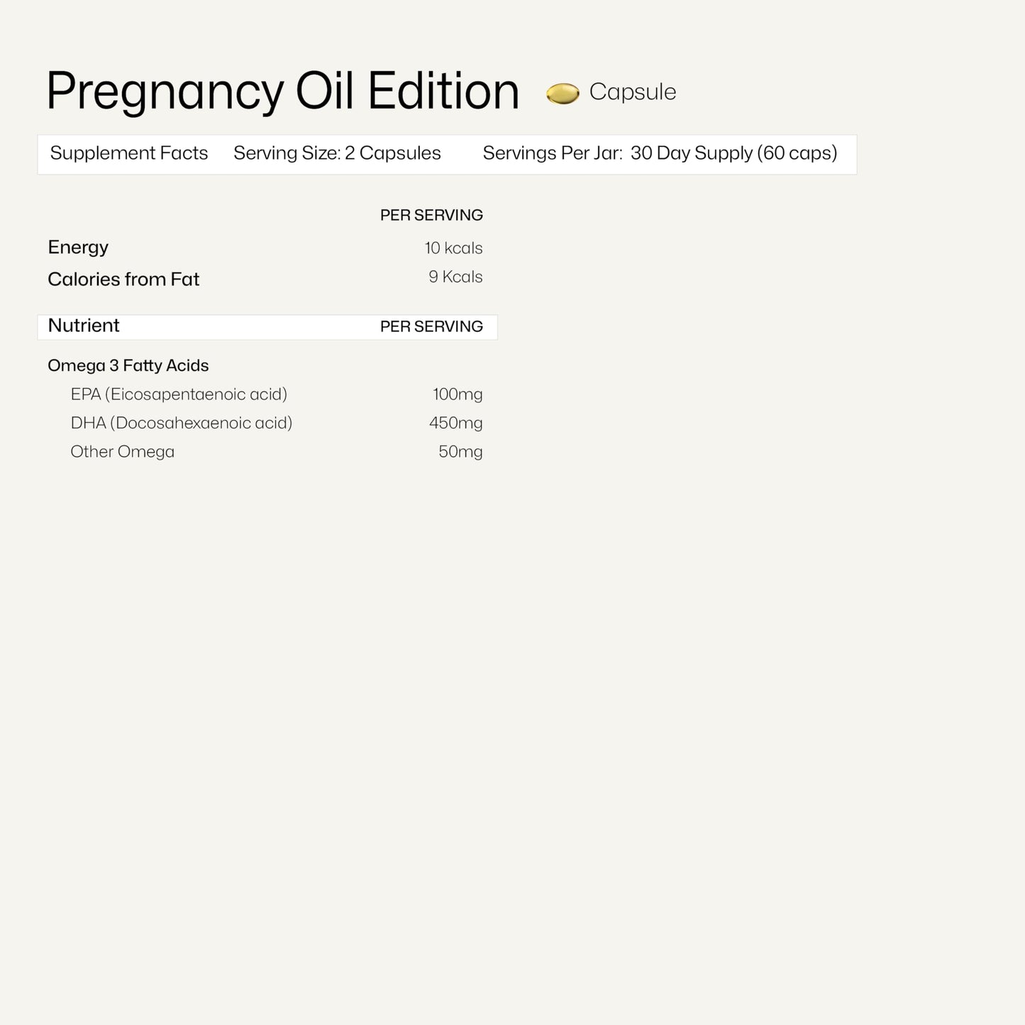EQUI LONDON Equi - Pregnancy Oil Edition | Omega 3 Fish Oil Supplement with DHA & EPA | Prenatal Omega 3 for Conception to Breastfeeding | Brain, Eye & Foetal Development | 30 Day Supply