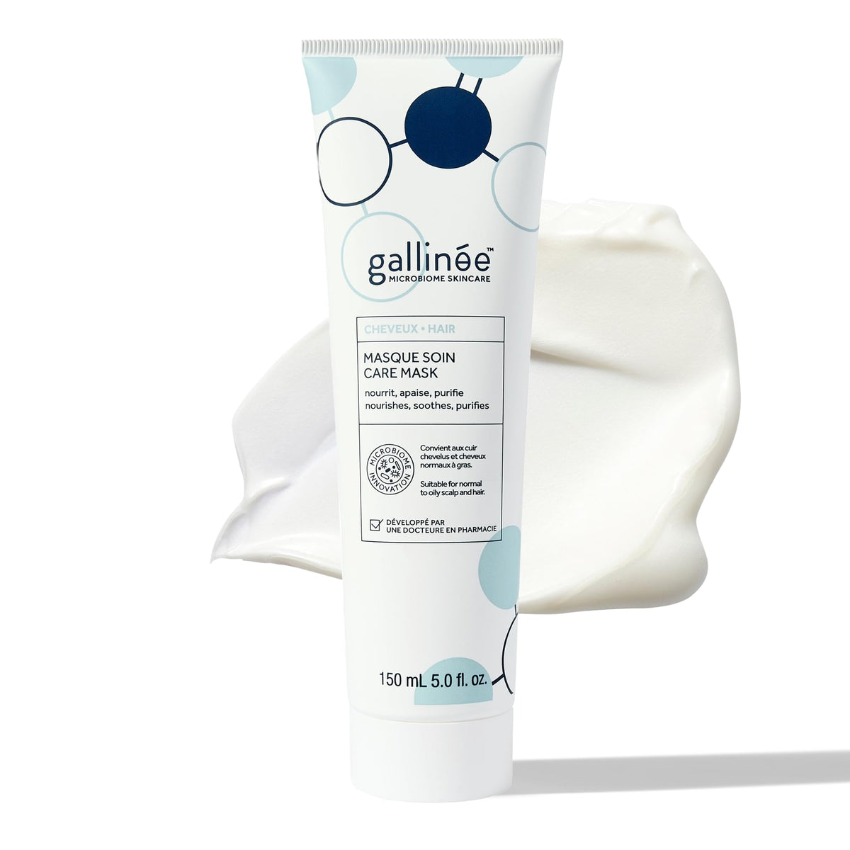 gallinée Gallinée - Hair Care Mask - Soothing & Nourishing Hair Mask with Fermented Rice Water & Prebiotics - Reduces Sebum & Nourishes Hair - for Normal to Oily Scalp & Hair - Dermatologically Tested - 150 ml