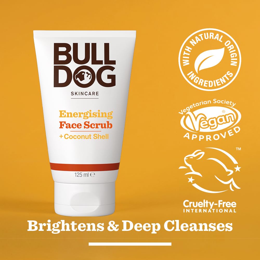 Bulldog Skincare Energising Face Scrub for Men, 125 ml