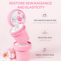 Skincare Gifts For Teenage Girls,Cherry Blossom Skin Care Sets & Kits,Pamper Sets For Women Gifts, Facial kit with Cleanser, Face Serum, Face Cream,Toner,Eye Cream,Mask (7PCS Sakura)