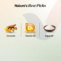 Vitricion Joint Support Oral Strips for Men & Women - 90 Fast-Absorbing Strips, Curcumin, Vitamin D3 + AquaLOX | Joint Flexibility, Mobility & Reduce Inflammation | Cranberry Flavour