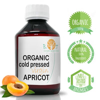 B.O.T cosmetic & wellness 100% Organic Cold Pressed Apricot Kernel Oil | Facial, Body and Hair Moisturiser | Eye Contour and Anti-ageing Oil | Rejuvenating and Soothing Effect, 100 ml