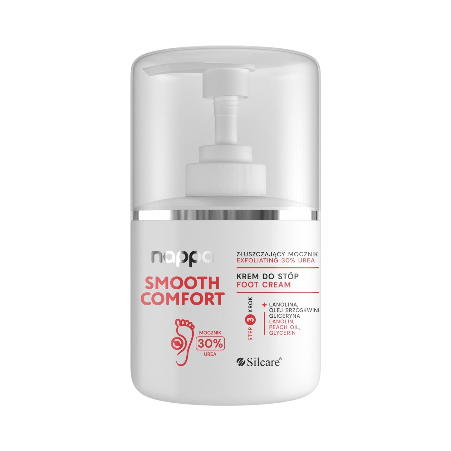 Silcare Nappa Smooth Comfort krem do stóp mocznik 30% 250ml