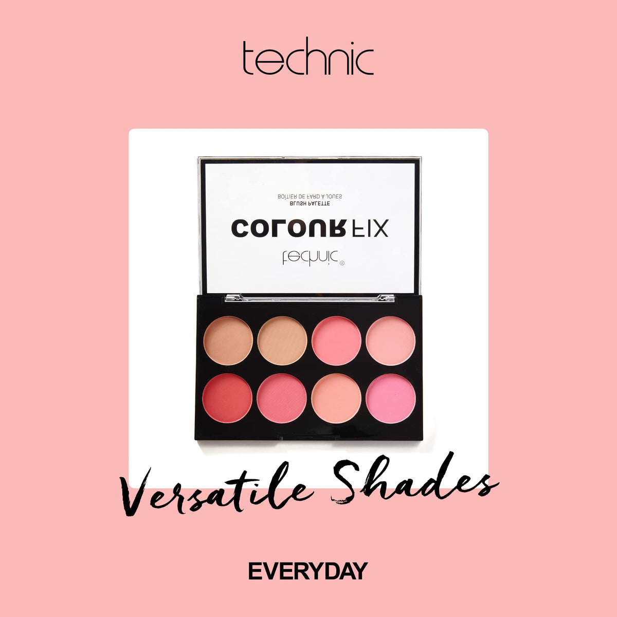 Technic Colour Fix Blush Palette, 3.5 g, Pack of 8