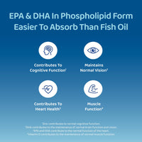 Cleanmarine Krill Oil - Packed with EPA & DHA - Omega 3 with Added Astaxanthin and Choline - Vitamin D - Heart, Eye & Brain Health - Joint & Immune Support - 120 Capsules - Softgels