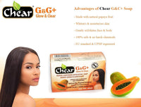 G&C+ Papaya Skin Lightening Brightening Exfoliating Soap 150g - with natural bio vegetal activator