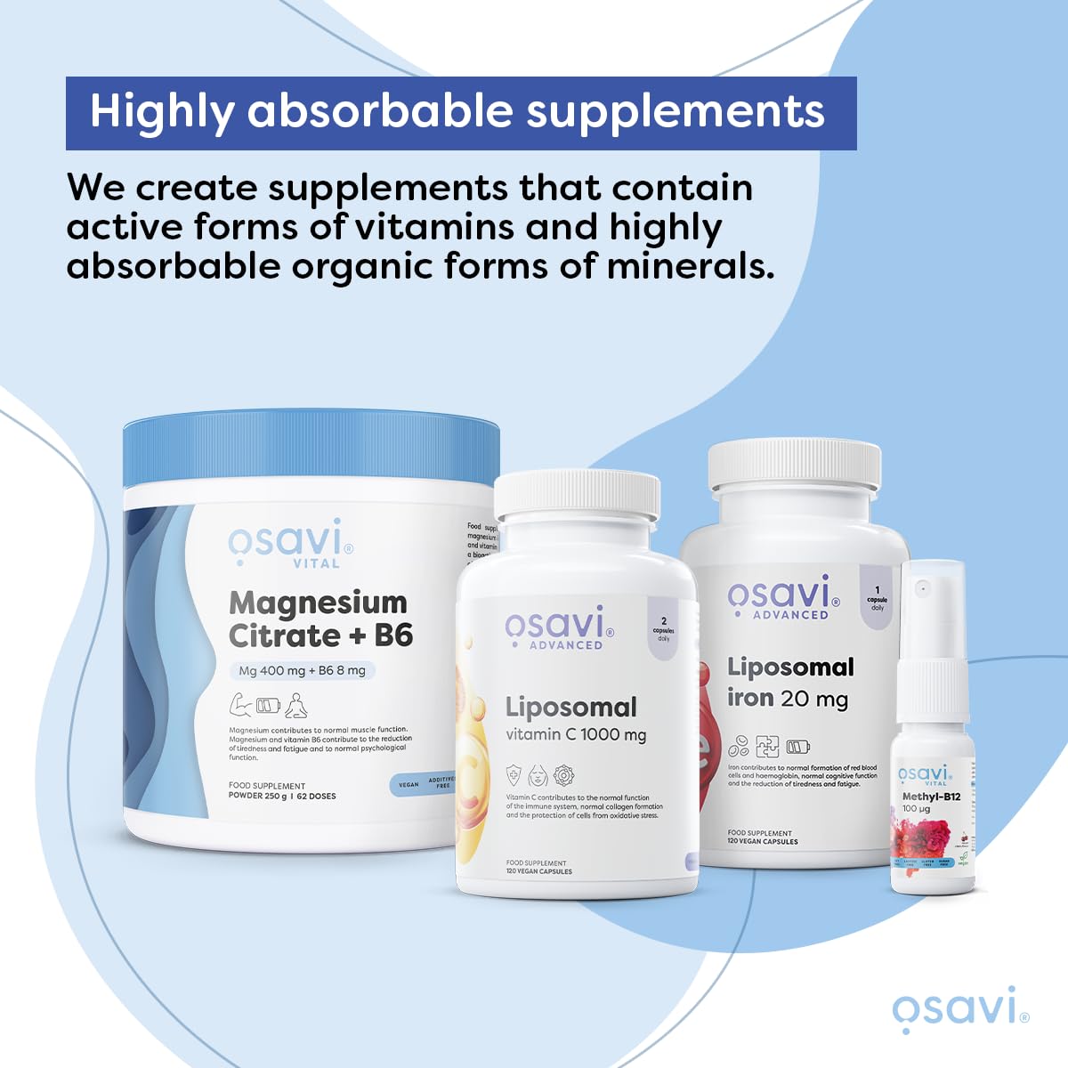 OSAVI Osavi Vitamin D3 + K2, 2000 IU + 100 μg – 120 Softgels | Supports Bone, Teeth & Immune Health | with Quali®–D & K2VITAL® for High Absorption | MCT Oil–Based Formula