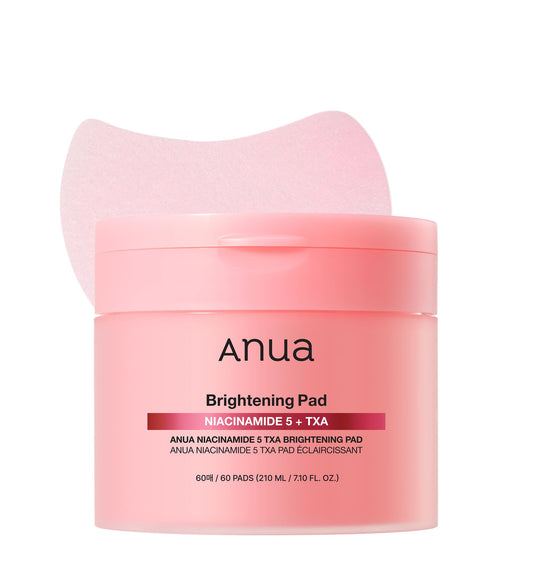 ANUA Anua Niacinamide 5 TXA Toner Pads, Under Eye Brightener with Tranexamic Acid & Peptides, dark spot corrector for Hyperpigmentation, korean skin care, 60 Pads