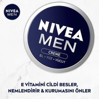 NIVEA MEN Nourishing Skin Cream for Intensive Moisture, Skin Care for Men Ideal for Body, Face and Hands, Light Formula with Vitamin E, Nivea Men Cream (30 ml)