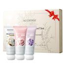 OKADY O'KADY Travel-Sized Hand Cream Gift Set, 3 Pack Moisturizing Formula with Shea Butter & Vitamin E, Lightweight Non-Greasy Fast Absorption, for Women & Men, Valentines Day Gifts