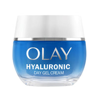 Olay Hyaluronic Acid Face Moisturiser Day Gel Cream, Skincare with Niacinamide 99% Purity and Vitamin B5 (Panthenol) Hydrating Skin Care: Plumps, Smooths, Hydrates Non Greasy, Non Sticky, 50ml