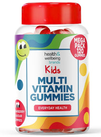 Club Vits Kids Multivitamin 120 Strawberry Flavour Gummies - Strawberry Contains 9 Essential Vitamins + Minerals Including Vitamin C D A & B Vitamins for Childrens - Pack of 120 Chewable Vitamins
