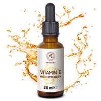 AROMATIKA trust the power of nature High Strength Pure Vitamin E 30 ml - Vitamin E Drops - Natural - Cosmetic Base - Vitamin E for Skin Care - for Face - Skin - Hair - Nails - Lips - Beauty