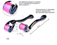 Derma Roller System Derma Roller- 540 Needles Derma for Face and Skin Care 0.5mm